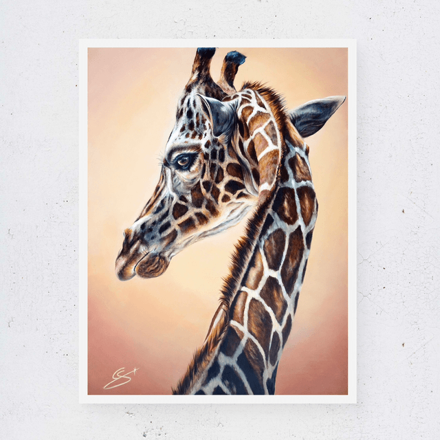 Tirage d’art Girafe Élégance 