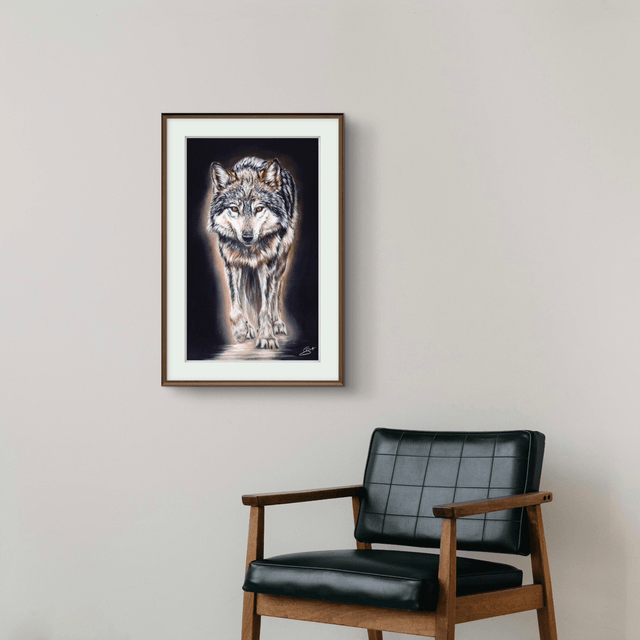 Tirage Loup 30x50 cm