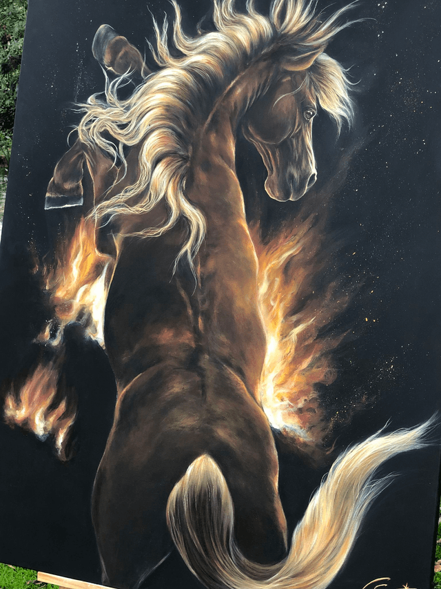 Cheval Feu "Pyros"