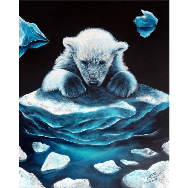 Ourson polaire "silence de glace"
