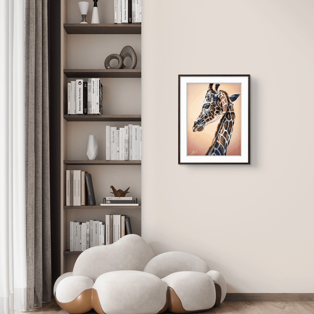 Tirage d’art Girafe Élégance 