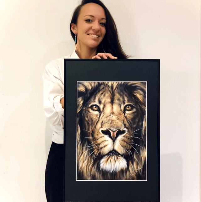 Tirage d’art Lion « horizon »