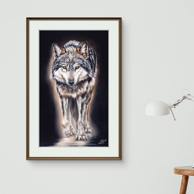 Tirage Loup 30x50 cm