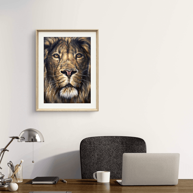 Tirage d’art Lion « horizon »