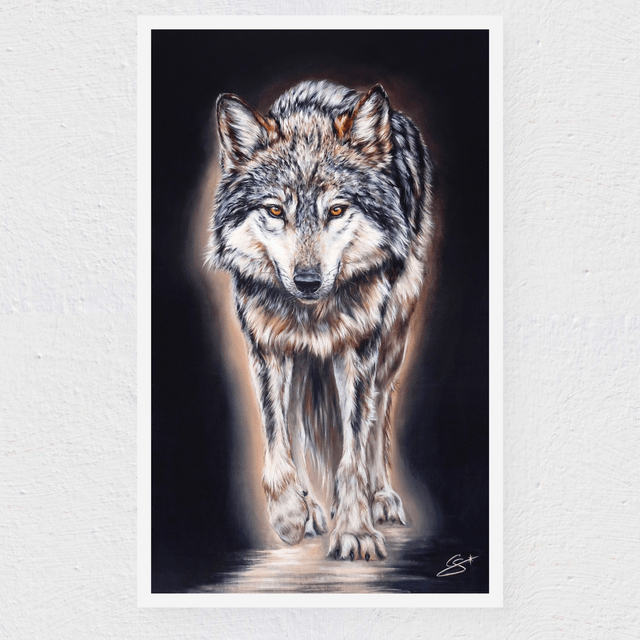 Tirage Loup 30x50 cm