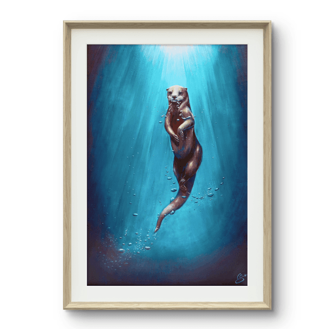 Tirage d&#039;art Loutre