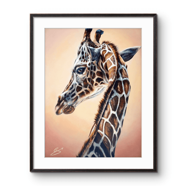 Tirage d’art Girafe Élégance 